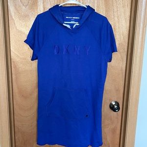 DKNY sport hooded dress sz Large
